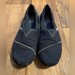BOBS by Skechers NAVY Slip-On Shoes - Size:8.5